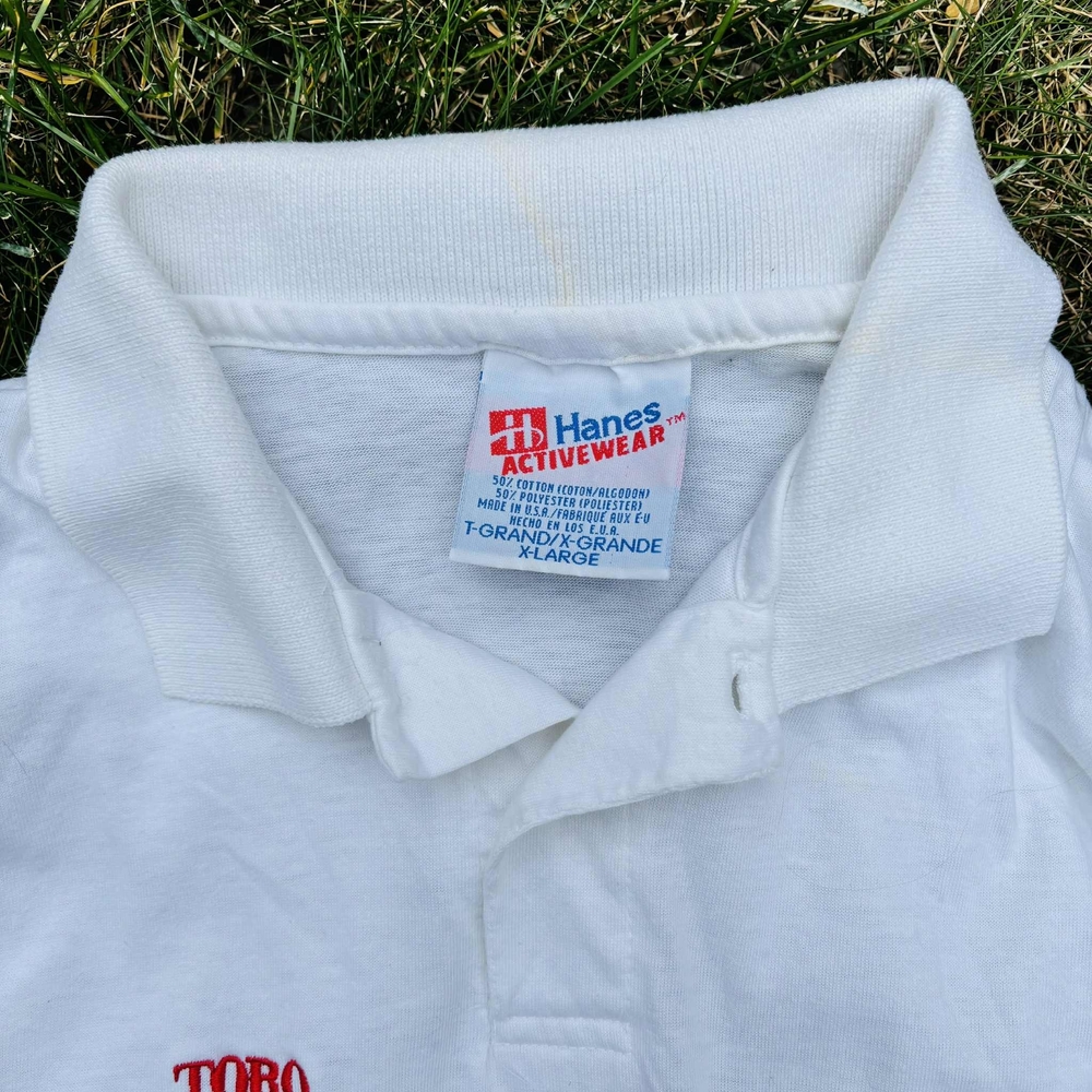 Vintage Hanes White Polo Shirt
